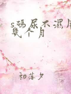 s码尿不湿用到几个月