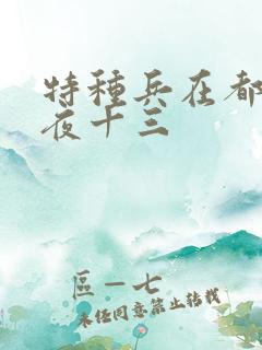 特种兵在都市 夜十三