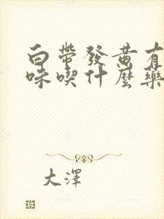 白带发黄有腥臭味吃什么药