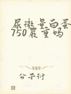 尿微量白蛋白高750严重吗