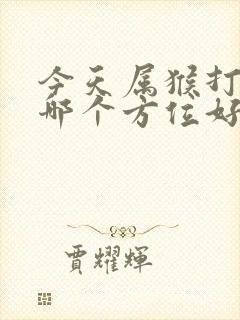 今天属猴打牌坐哪个方位好