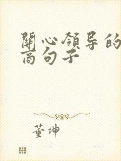 关心领导的高情商句子