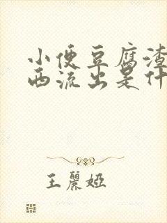 小便豆腐渣样东西流出是什么情况