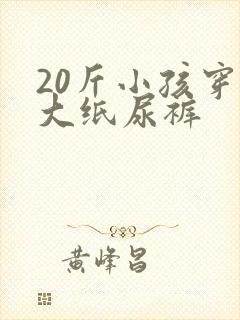 20斤小孩穿多大纸尿裤