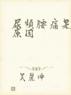 尿频腰痛是什么原因