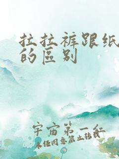 拉拉裤跟纸尿裤的区别