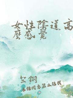 女性阴道高潮什么感觉