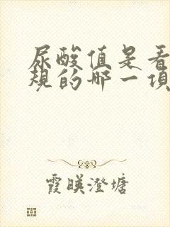 尿酸值是看尿常规的哪一项