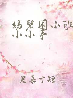 幼儿园小班儿歌小小手