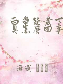 白带发黄下身恶臭怎么回事