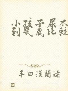 小孩子尿不湿用到几岁比较合适