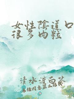 女性阴道口上有很多肉粒