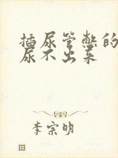 插尿管憋的难受尿不出来