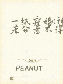 一纸宠婚:神秘老公惹不得