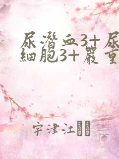 尿潜血3+尿白细胞3+严重吗