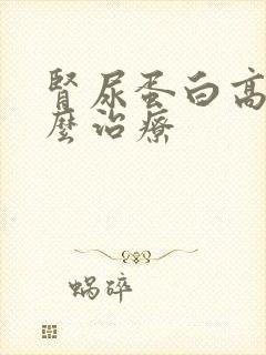 肾尿蛋白高是怎么治疗