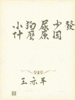 小狗尿少发黄是什么原因