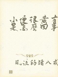 小便很黄有味道是怎么回事