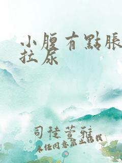 小腹有点胀总想拉尿