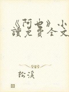 《阿也》小说阅读免费全文