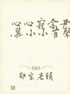 心心宠念尹少桀,慕小小有声小说