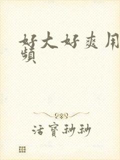 好大好爽用力视频