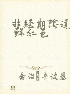 非经期阴道出血 鲜红色