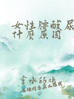 女性腰酸尿频是什么原因