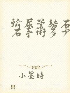 输尿管结石做碎石手术多少钱