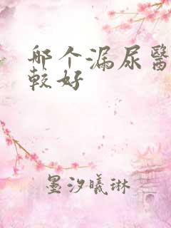 哪个漏尿医院比较好