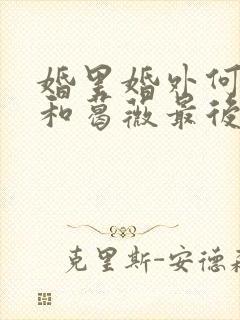 婚里婚外何骥才和葛薇最后的结局