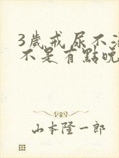 3岁戒尿不湿是不是有点晚