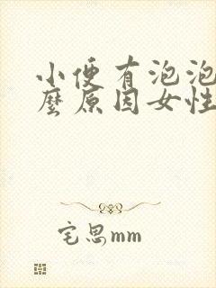 小便有泡泡是什么原因女性