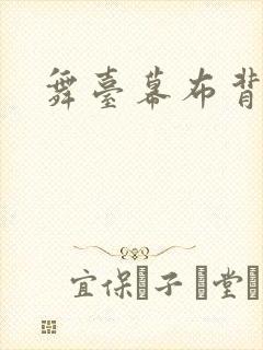 舞台幕布背景布