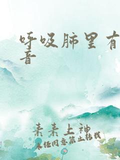 呼吸肺里有痰鸣音