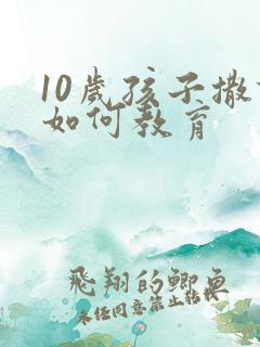 10岁孩子撒谎如何教育