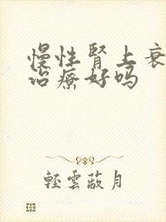 慢性肾上衰竭能治疗好吗