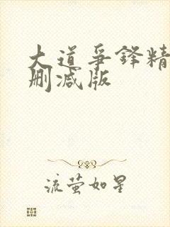 大道争锋精校无删减版