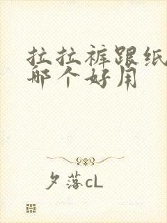 拉拉裤跟纸尿裤哪个好用