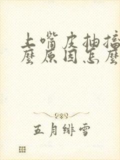 上嘴皮抽搐是什么原因怎么办