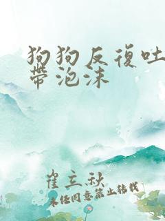 狗狗反复吐黄水带泡沫