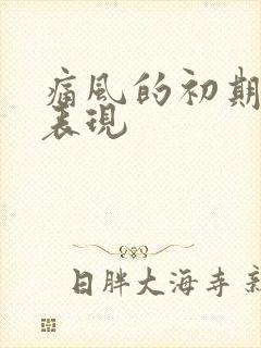 痛风的初期症状表现