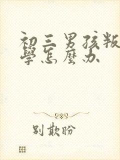 初三男孩叛逆厌学怎么办