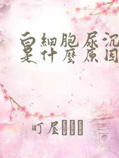 白细胞尿沉渣高是什么原因