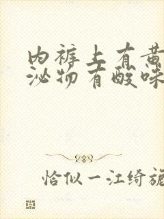 内裤上有黄色分泌物有酸味