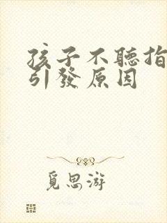 孩子不听指令的引发原因