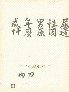 成年男性尿血是什么原因造成