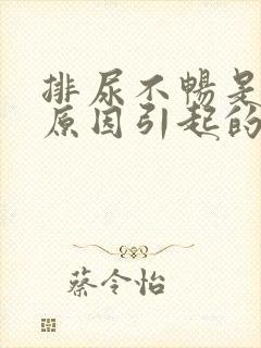 排尿不畅是什么原因引起的