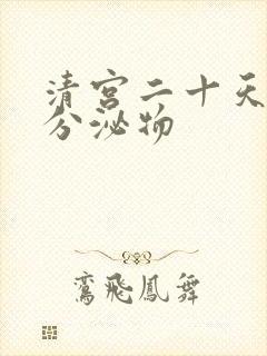 清宫二十天褐色分泌物