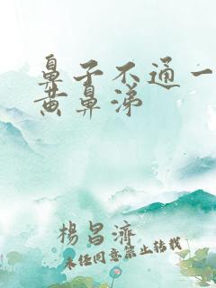 鼻子不通一直有黄鼻涕